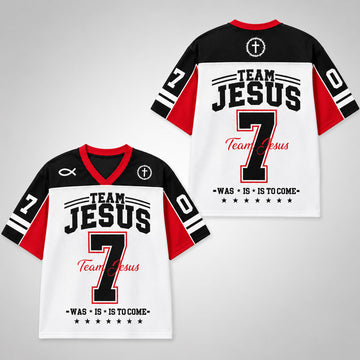 Team Jesus Number 7 Mesh Jersey, Christian Sports Apparel