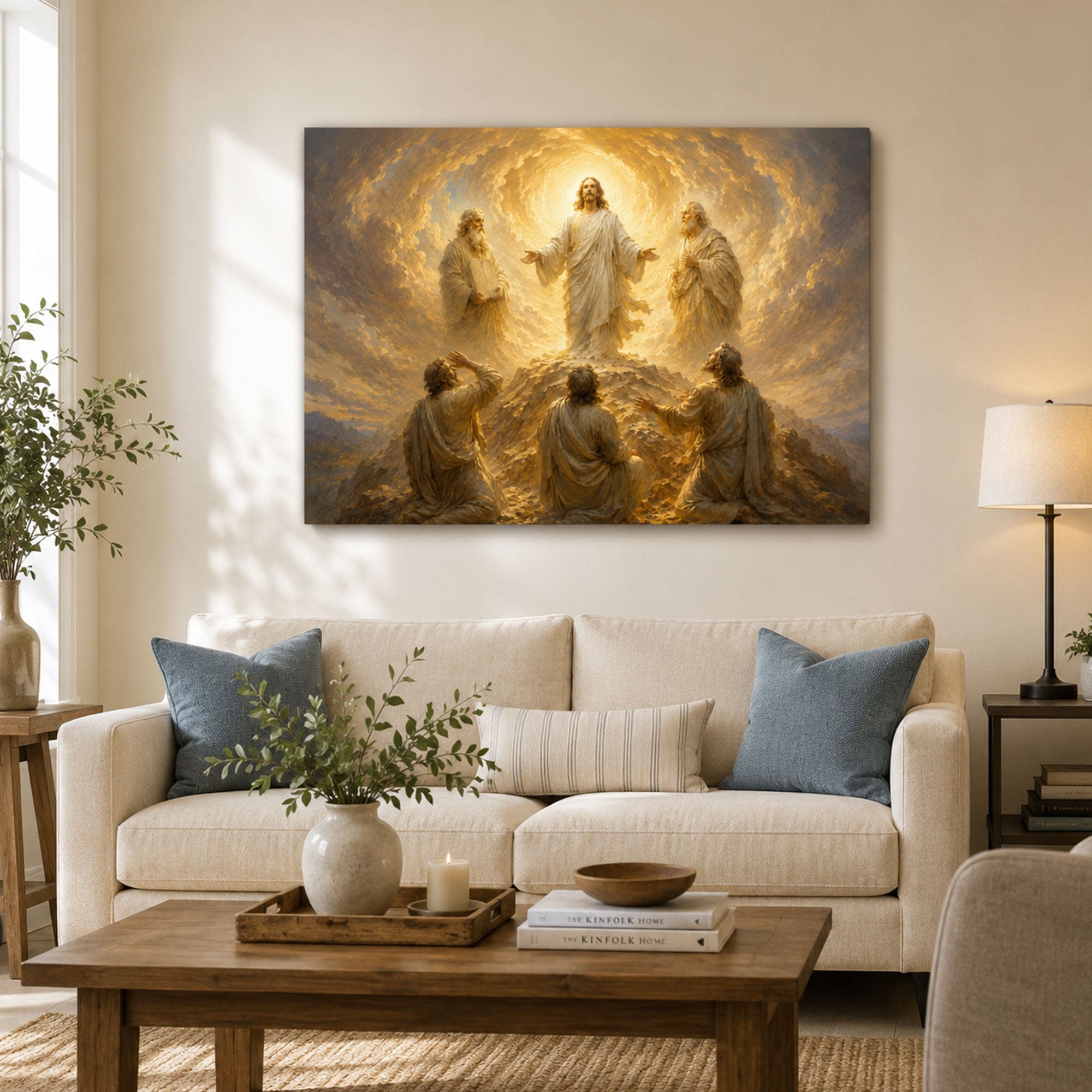 Transfiguration of Jesus Canvas Print, Christian Home Decor
