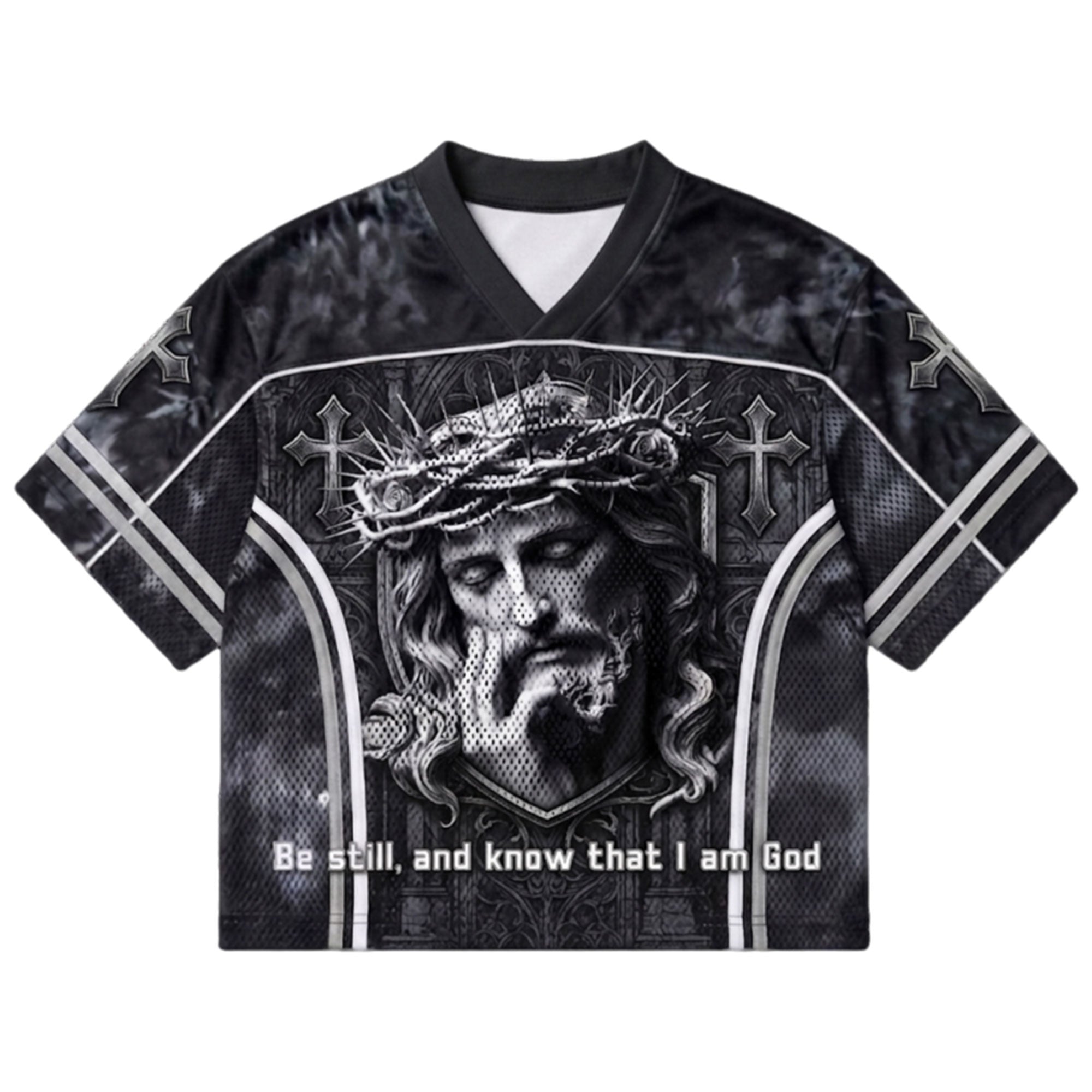 Personalized Be Still and Know Jesus Mesh Jersey, Custom Name and Number Christian Apparel