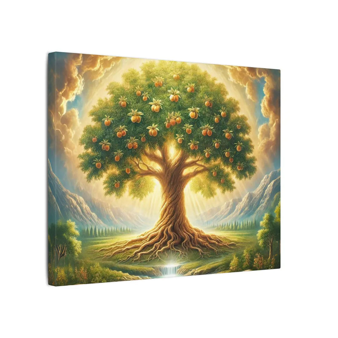 Tree of Life Canvas Wall Art, Biblical Christian Decor, Spiritual Faith Home Decoration