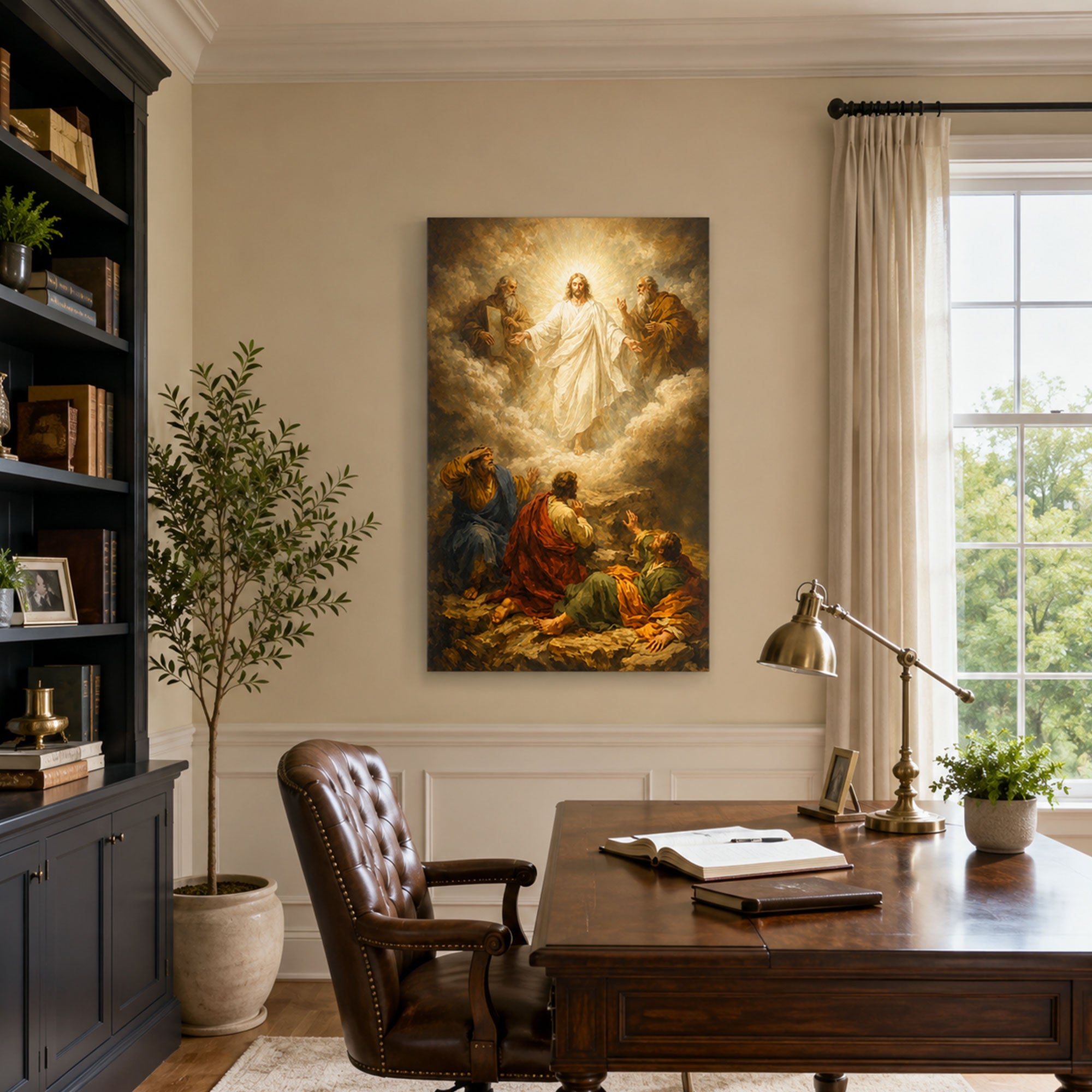 Transfiguration of Jesus Canvas Print, Christian Home Decor