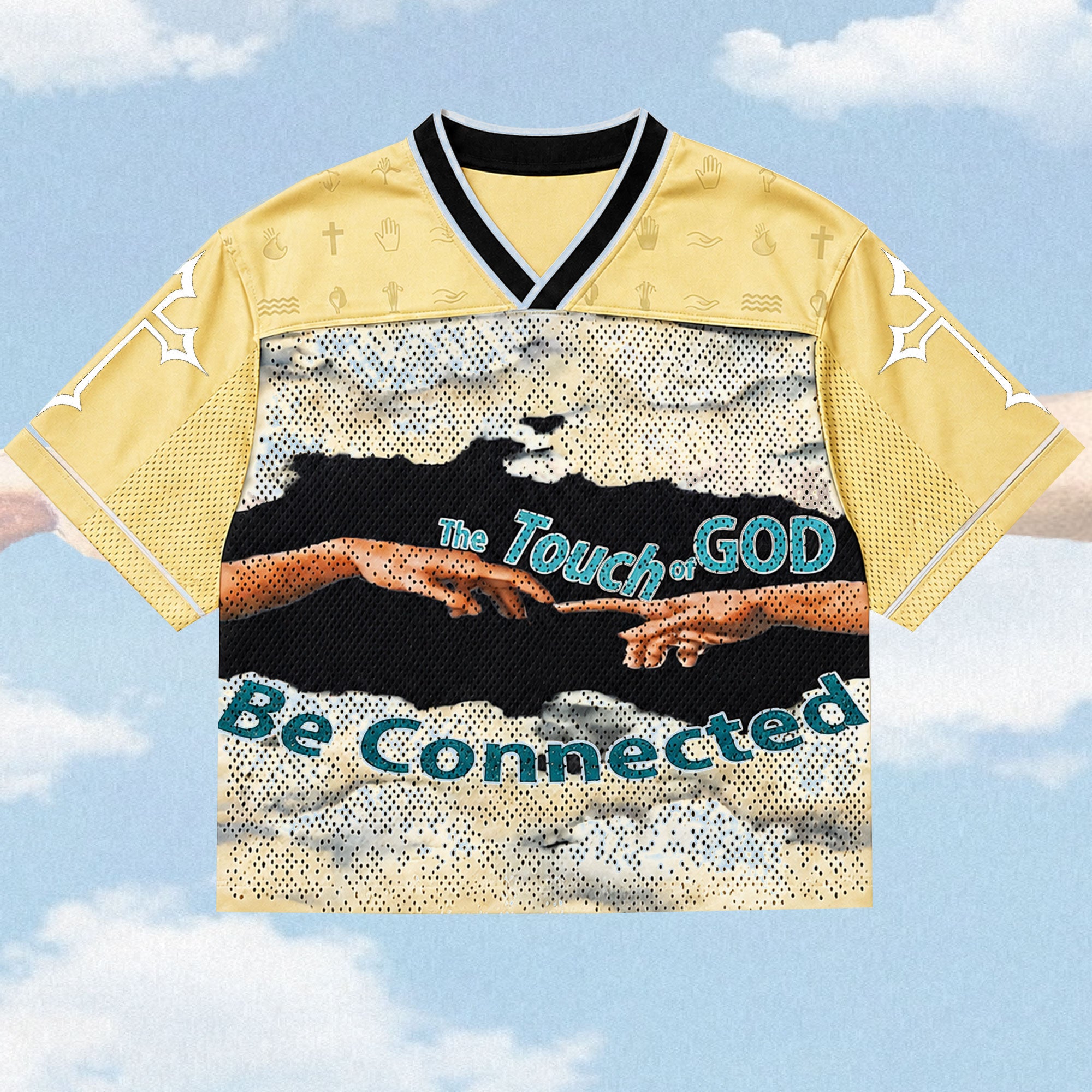 Personalized Touch of God Mesh Jersey, Custom Name and Number Christian Apparel