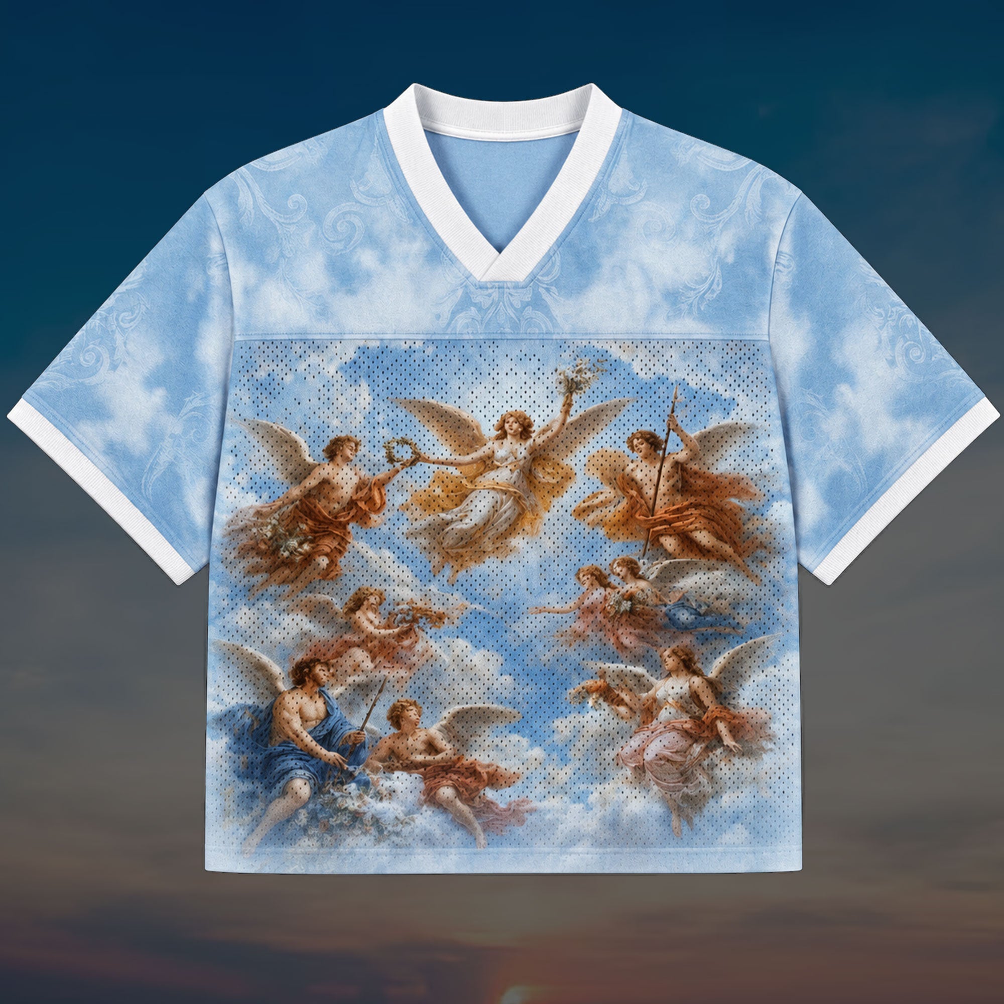 Personalized Heavenly Angels Mesh Jersey, Custom Name and Number Christian Apparel