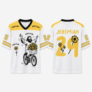 God’s Plan Jeremiah 29:11 Mesh Jersey, Christian Faith Apparel