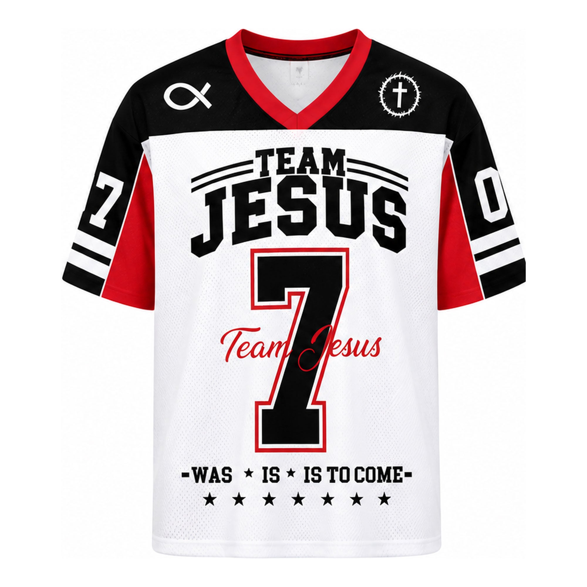 Team Jesus Number 7 Mesh Jersey, Christian Sports Apparel