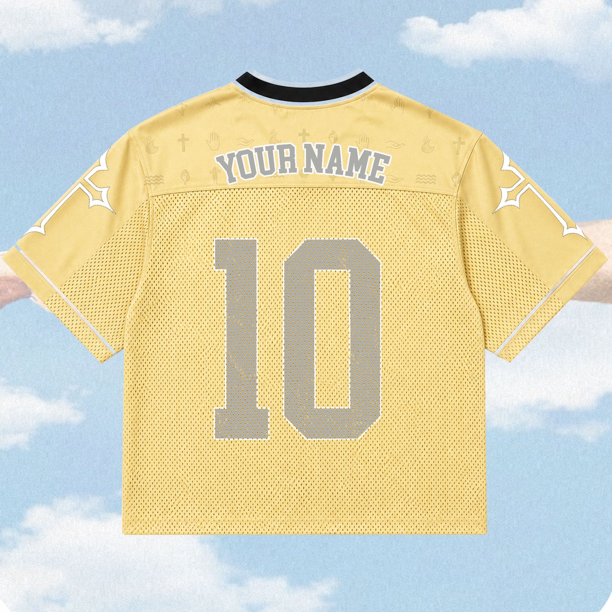 Personalized Touch of God Mesh Jersey, Custom Name and Number Christian Apparel