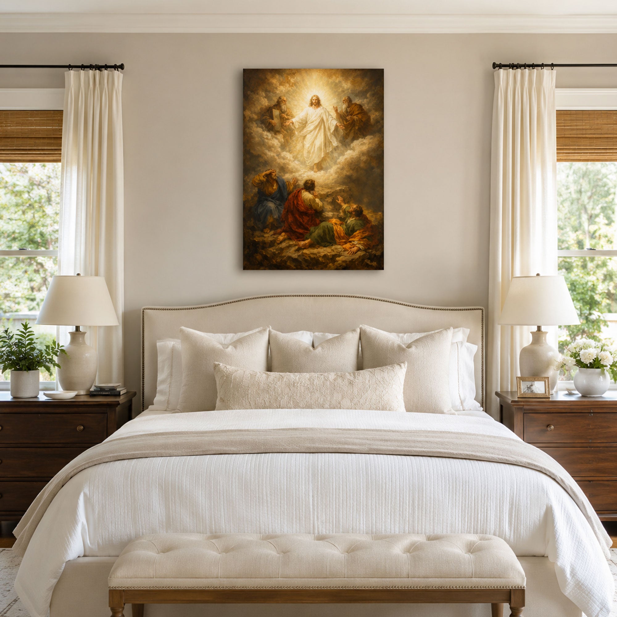 Transfiguration of Jesus Canvas Print, Christian Home Decor