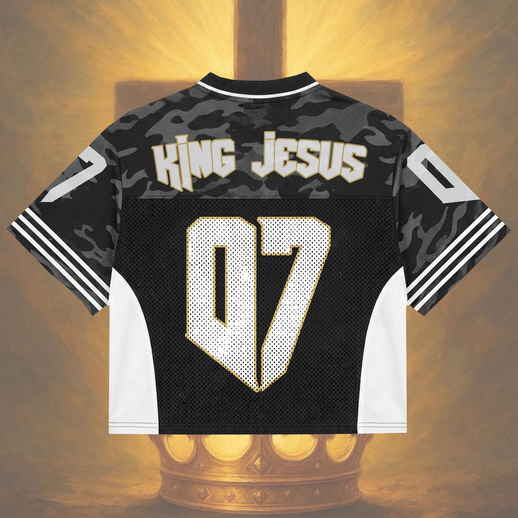 King of Kings Jesus No. 07 Mesh Jersey, Christian Faith Apparel
