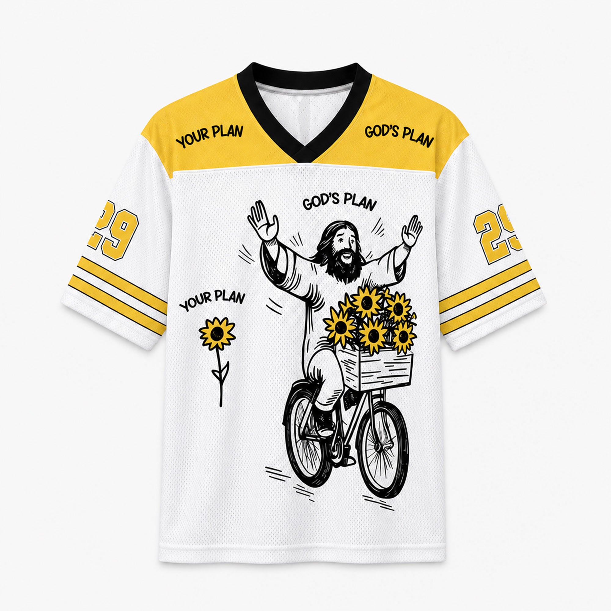God’s Plan Jeremiah 29:11 Mesh Jersey, Christian Faith Apparel