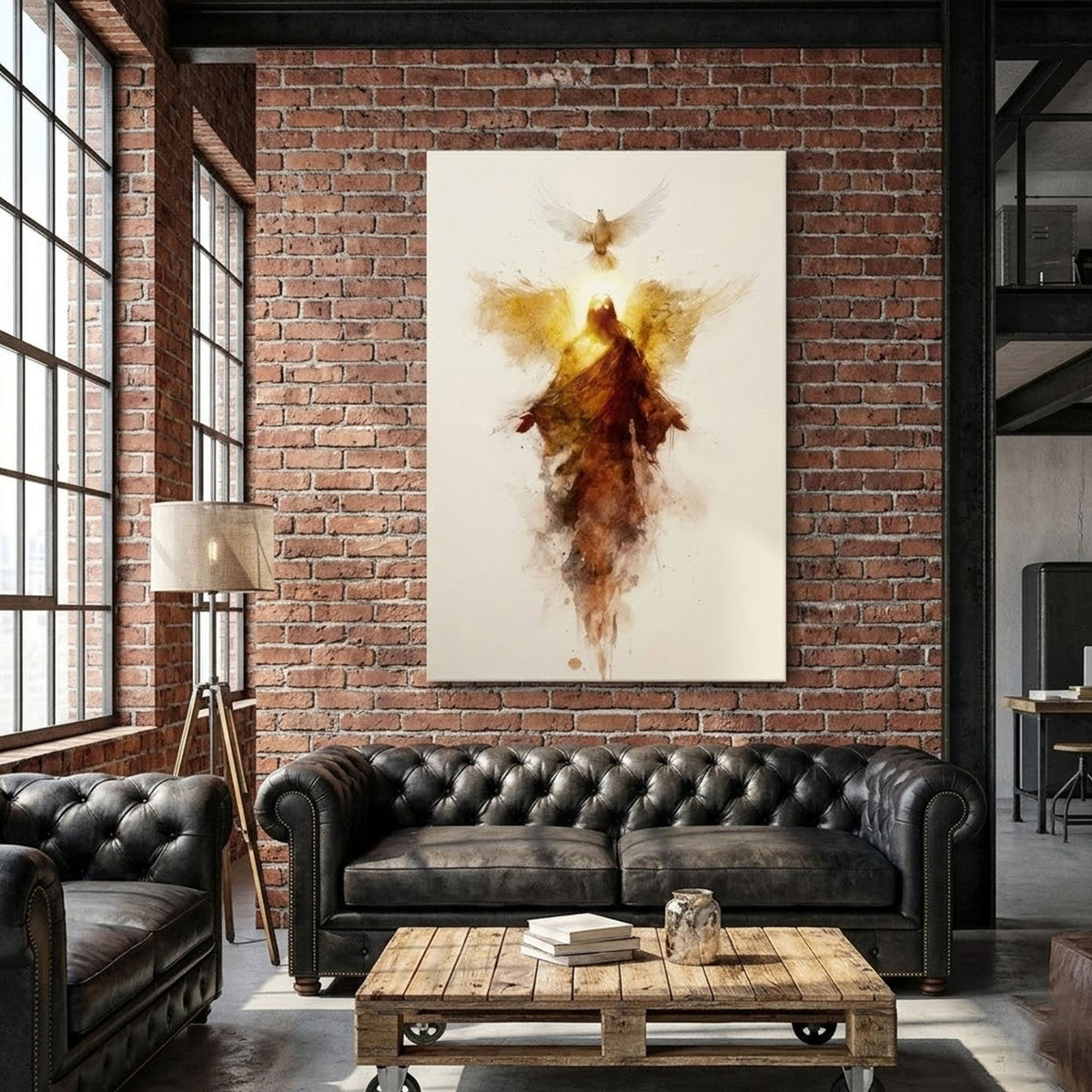 Trinity Abstract Holy Trinity Abstract Watercolor Canvas Print, Christian Catholic Wall ...