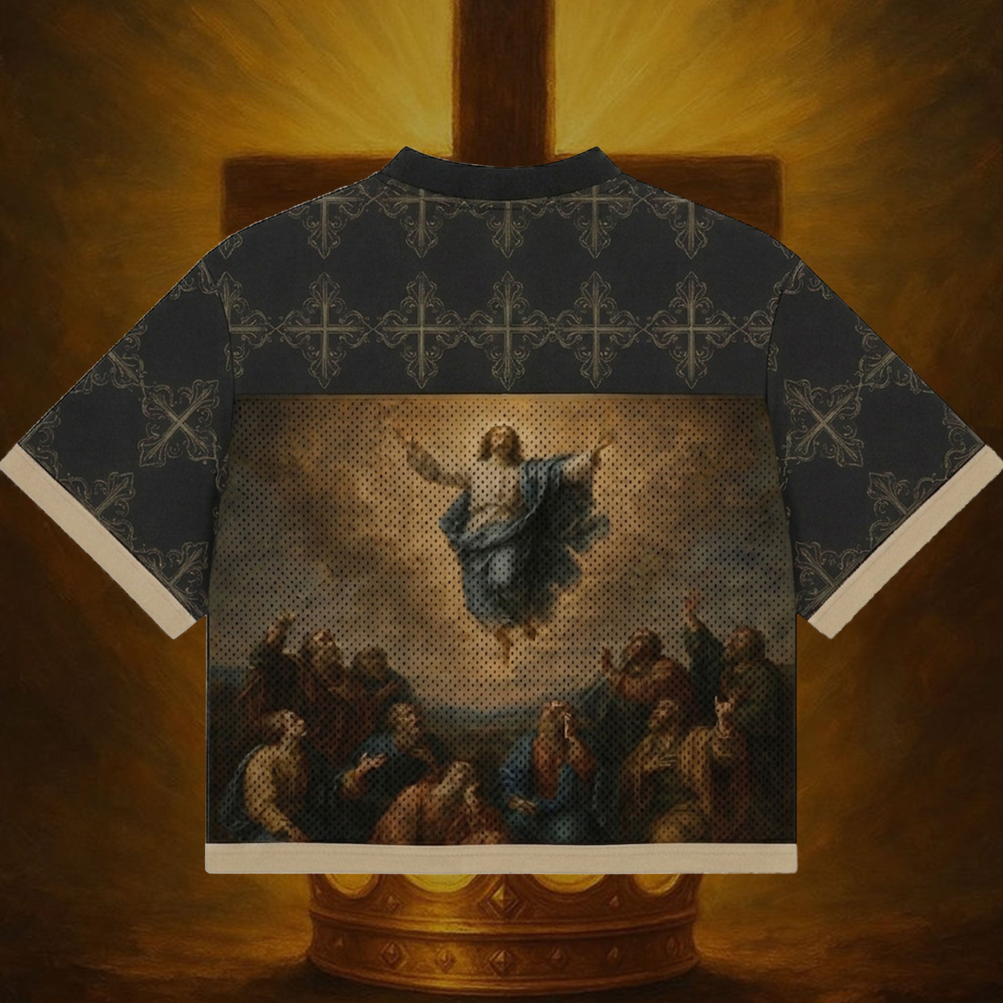 Ascension of Jesus Mesh Jersey, Catholic Christian Faith Apparel