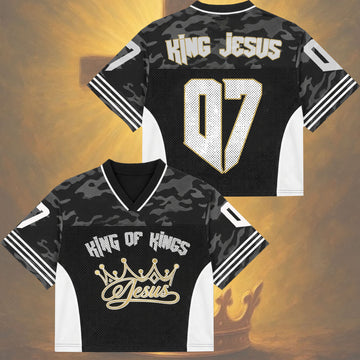 King of Kings Jesus No. 07 Mesh Jersey, Christian Faith Apparel