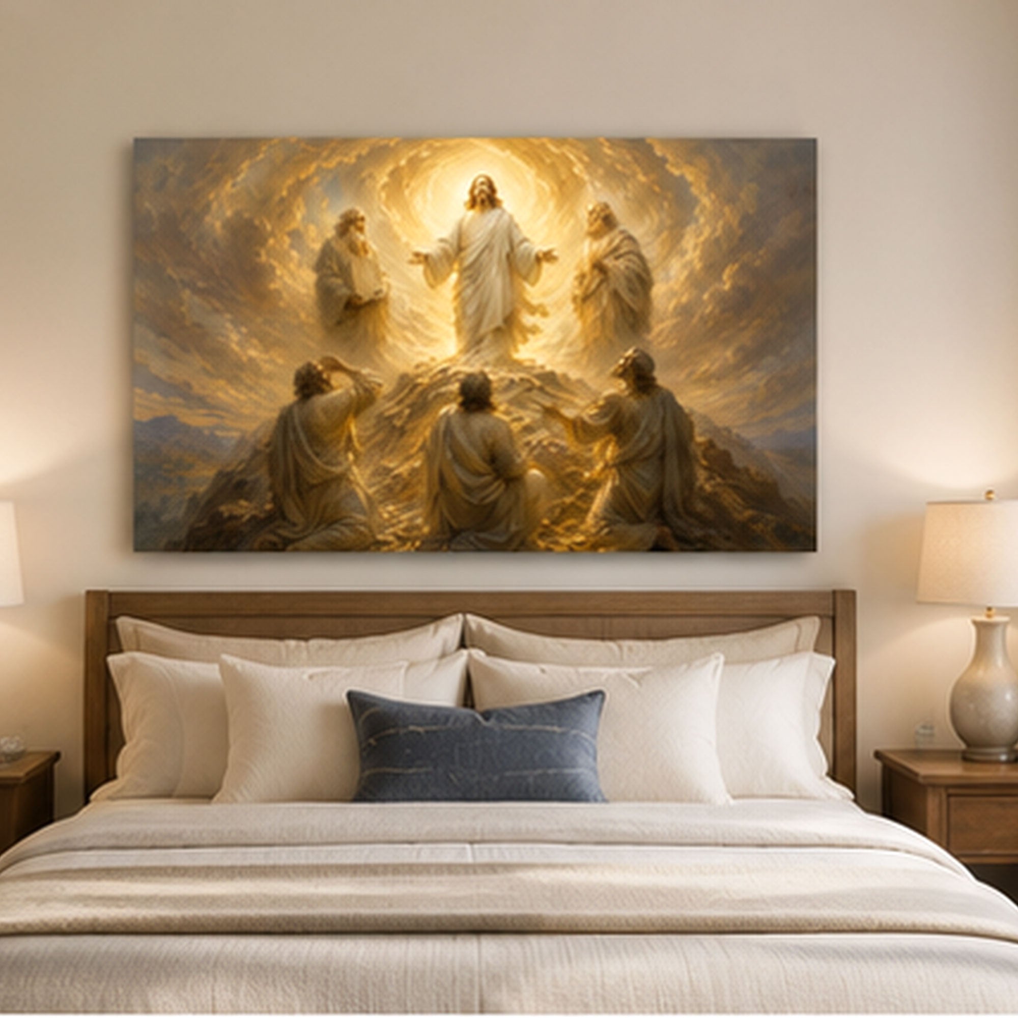 Transfiguration of Jesus Canvas Print, Christian Home Decor