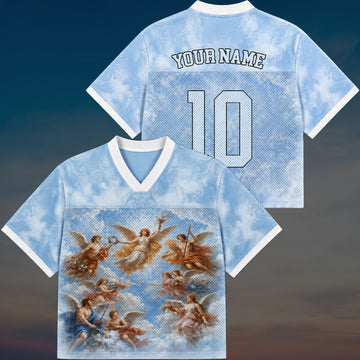 Personalized Heavenly Angels Mesh Jersey, Custom Name and Number Christian Apparel