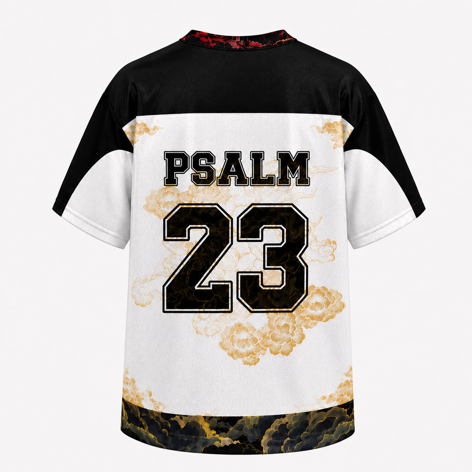 Fear No Evil Psalm 23 Mesh Jersey, Saint Michael Christian Apparel
