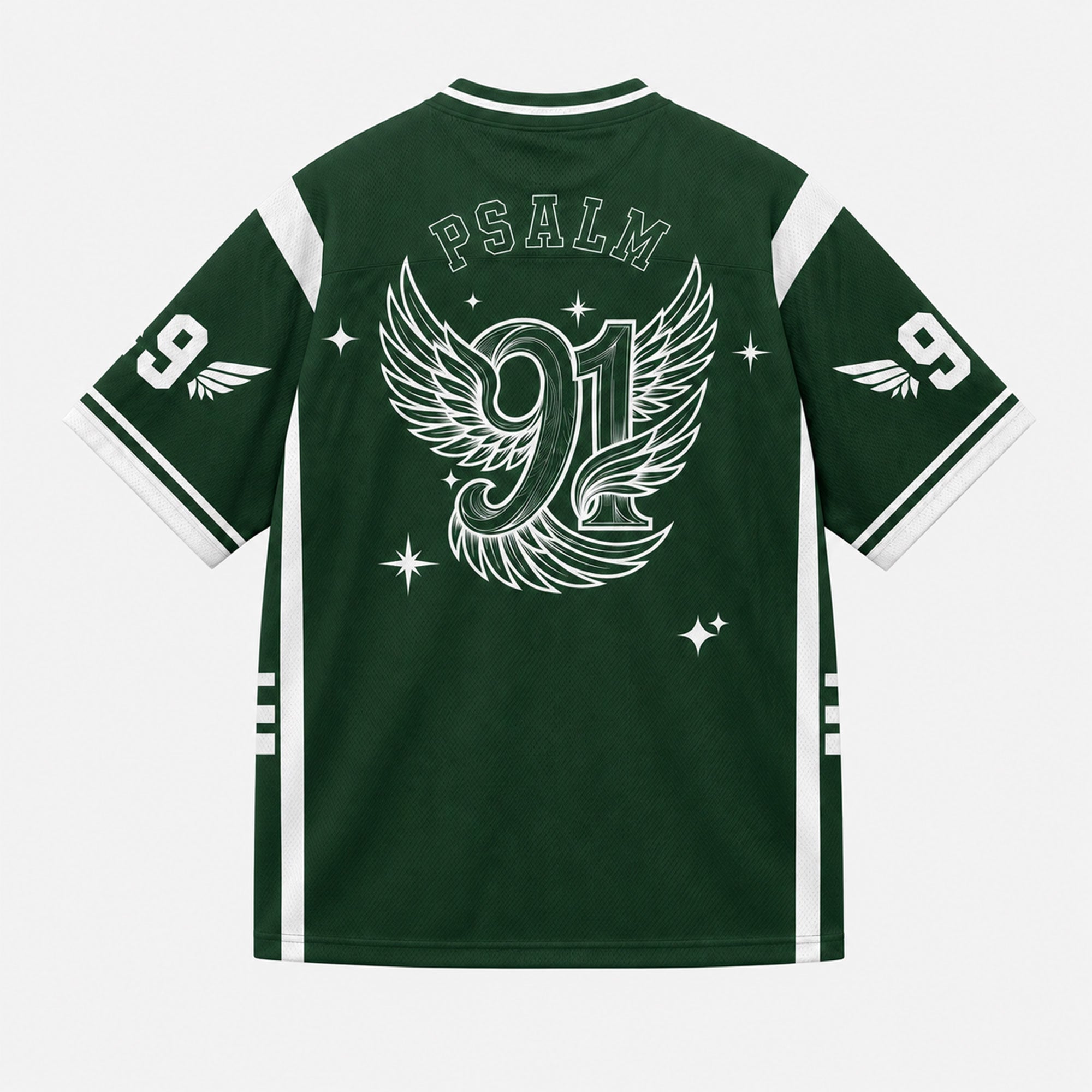 Psalm 91 Under His Wings Mesh Jersey, Japanese Christian Apparel