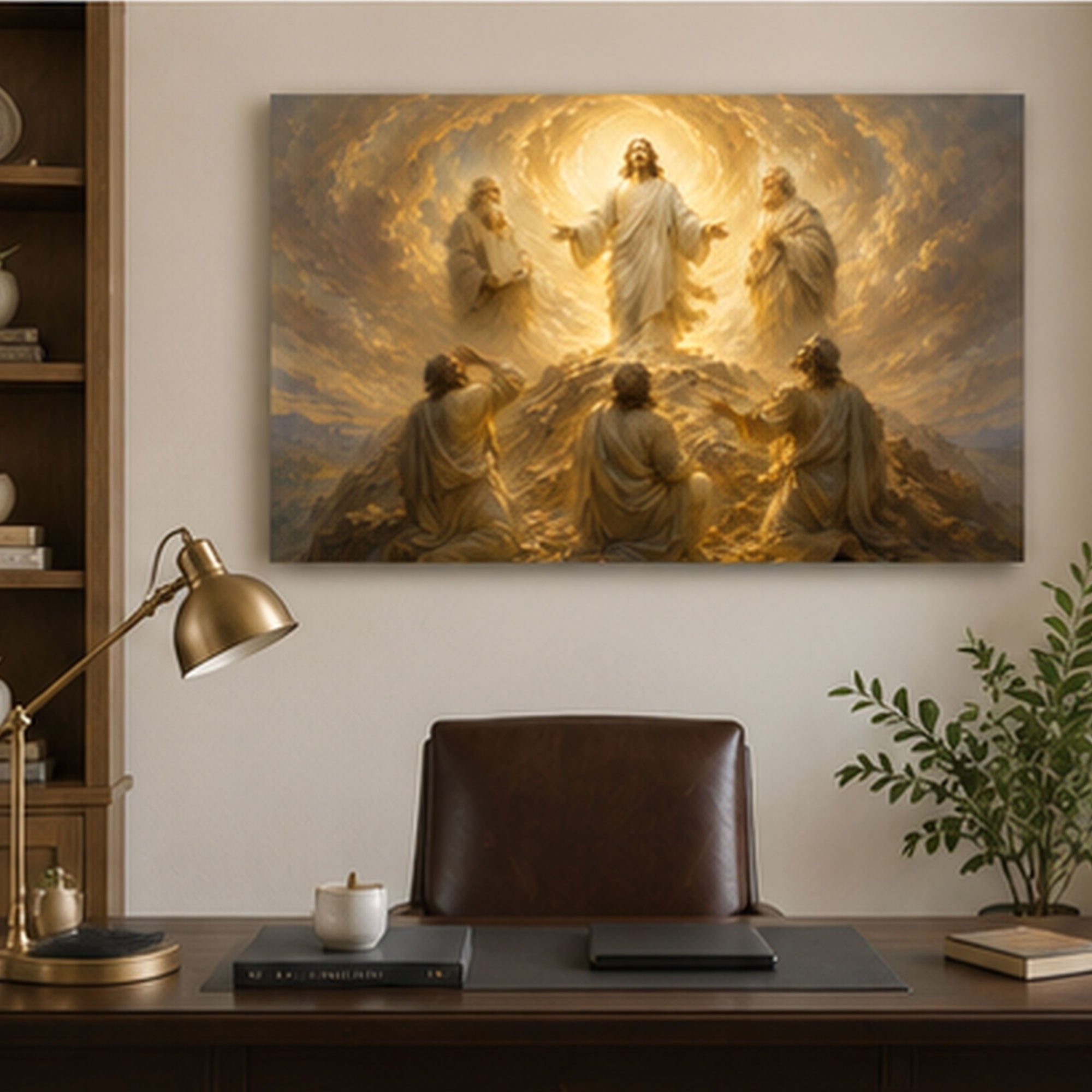 Transfiguration of Jesus Canvas Print, Christian Home Decor