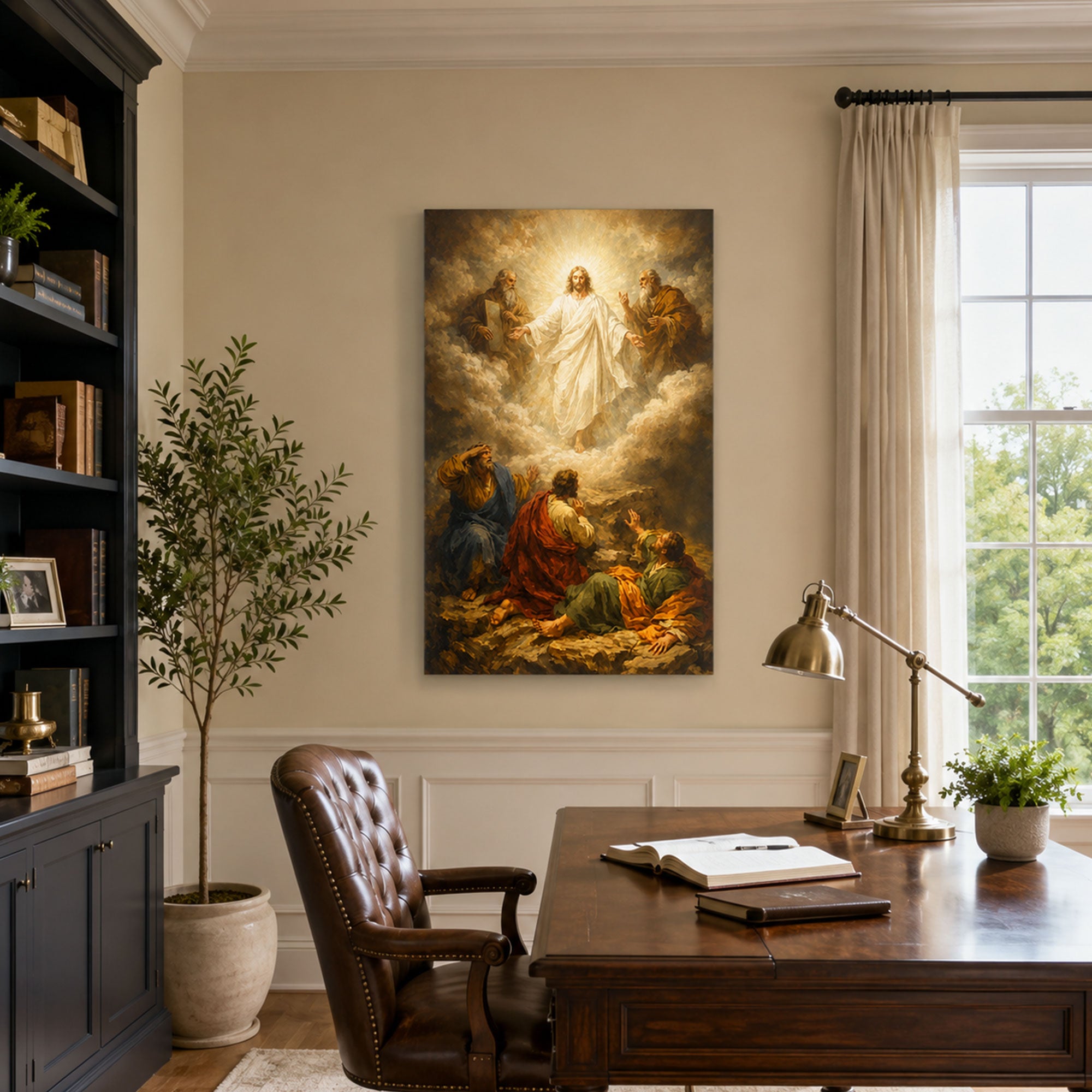 Transfiguration of Jesus Canvas Print, Christian Home Decor