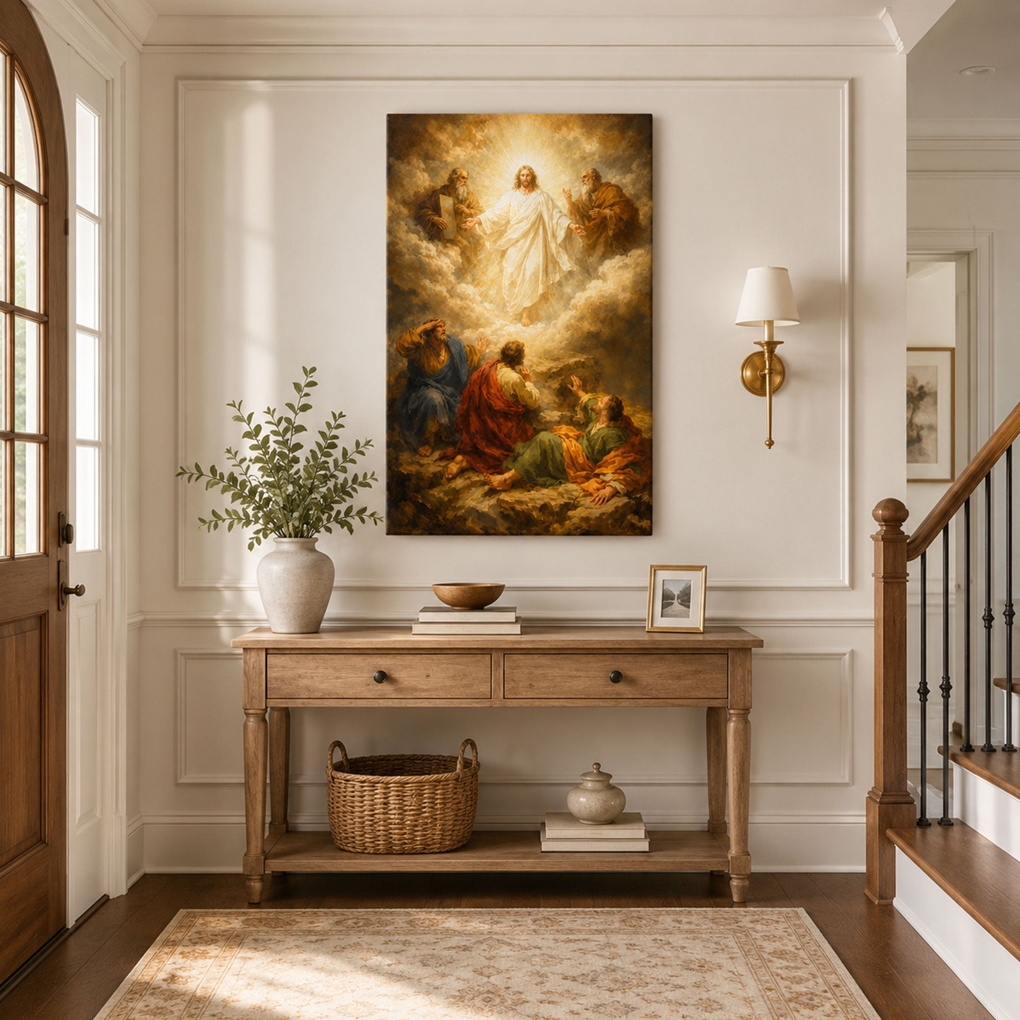 Transfiguration of Jesus Canvas Print, Christian Home Decor