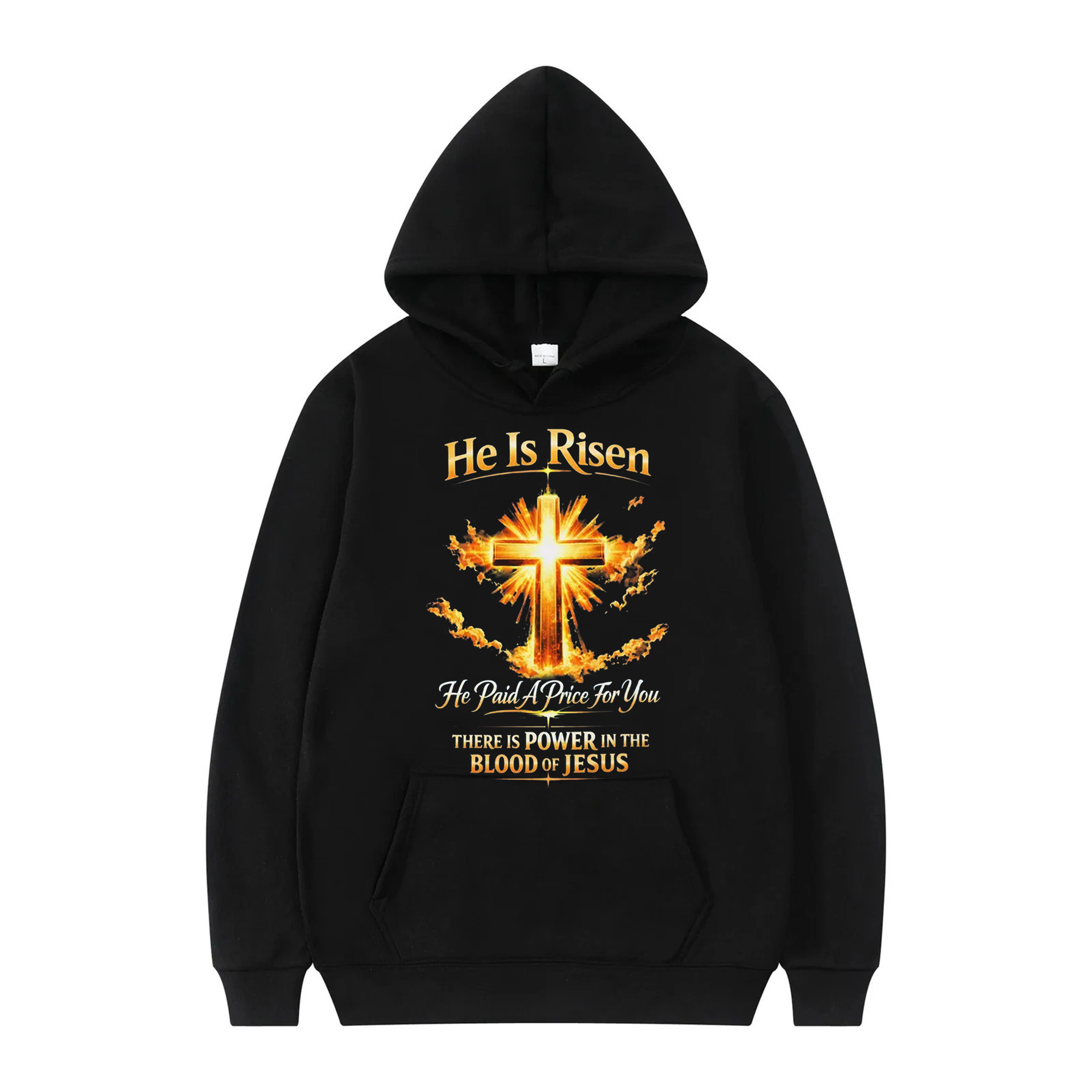 He Is Risen Cross T-Shirt, Resurrection Jesus Christian Tee, Religious Faith Apparel